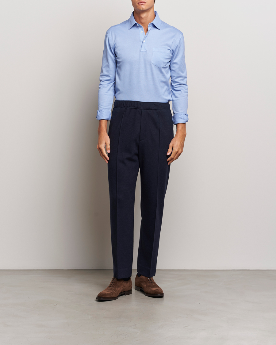 Homme | Pulls Et Tricots | Ralph Lauren Purple Label | Long Sleeve Polo Light Blue