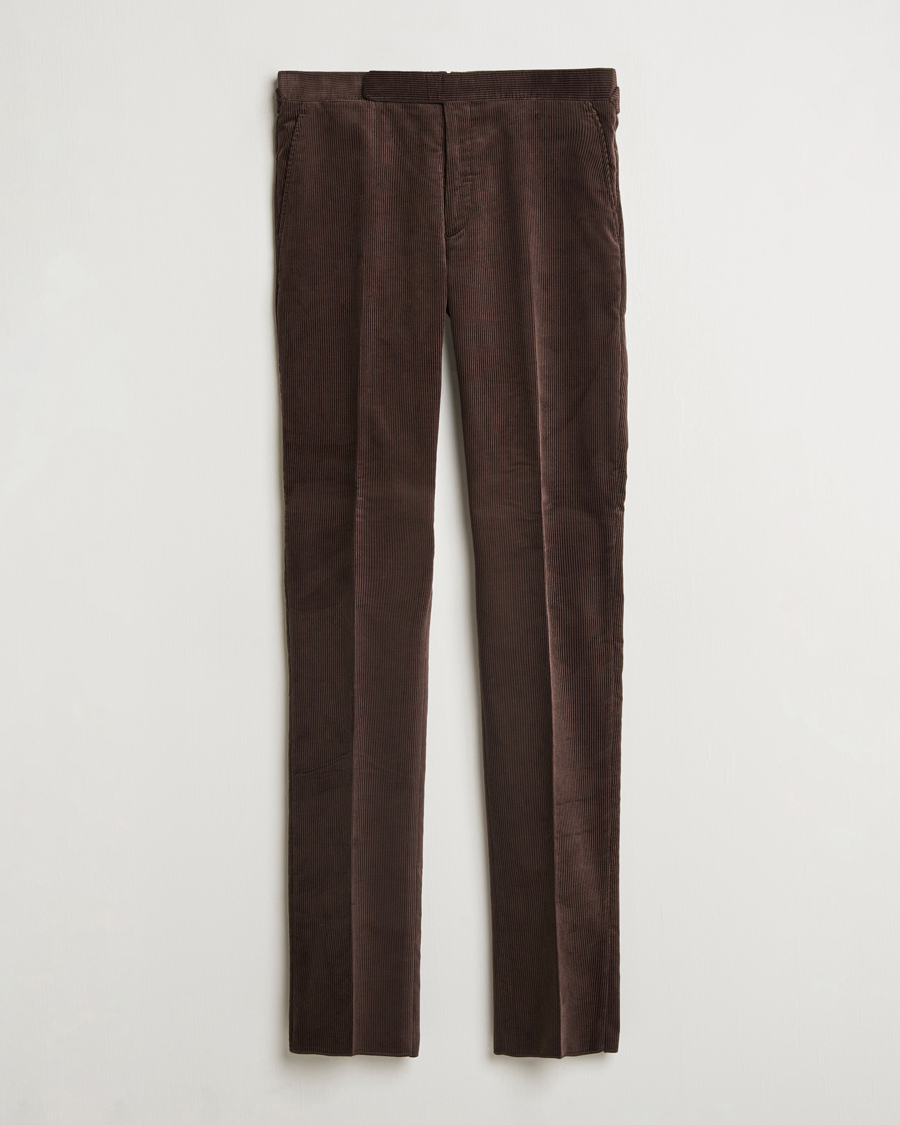 Homme | Pantalons | Ralph Lauren Purple Label | Wale Corduroy Trousers Brown