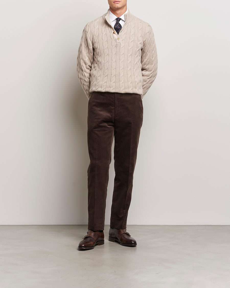 Homme | Pantalons | Ralph Lauren Purple Label | Wale Corduroy Trousers Brown