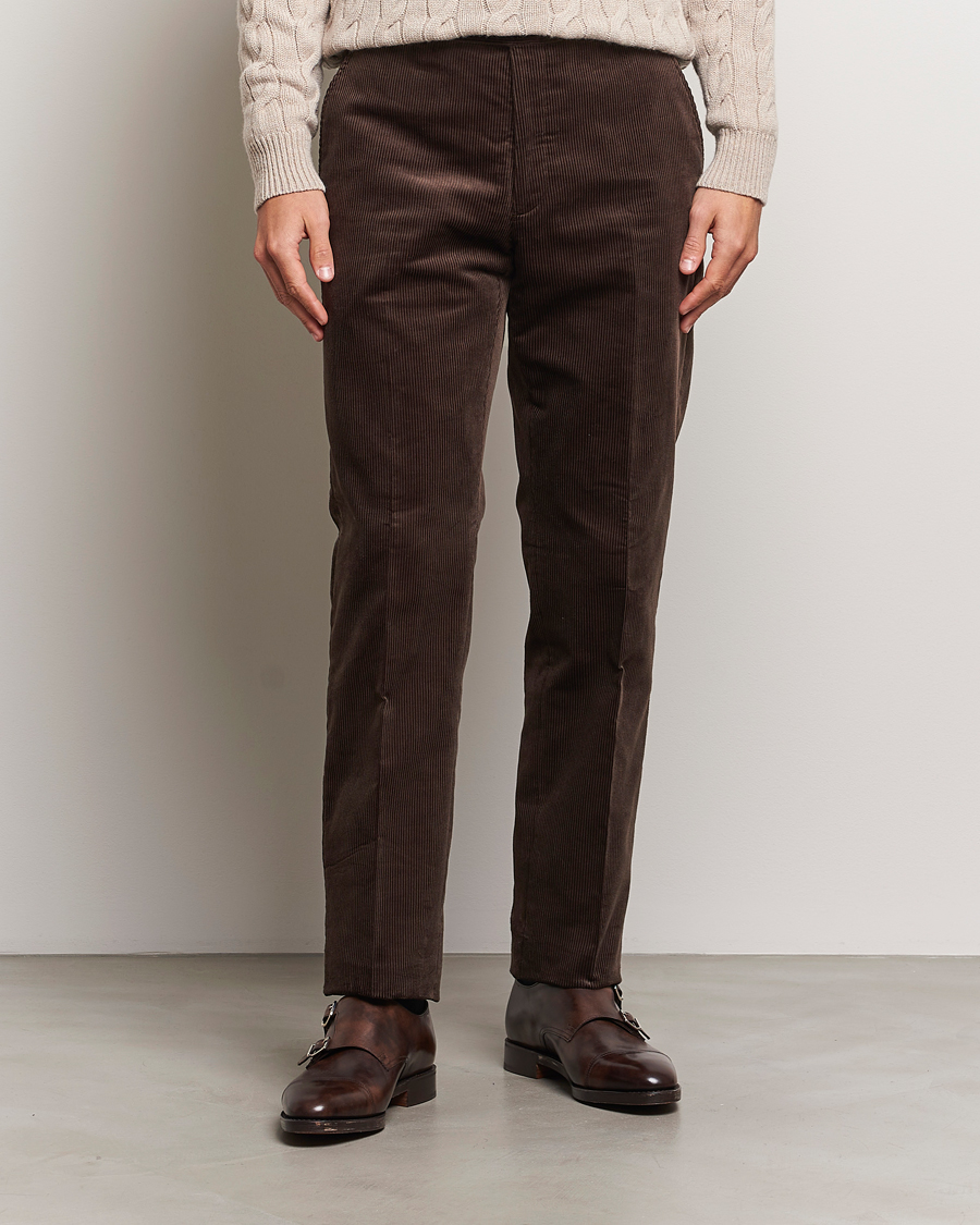 Homme | Pantalons | Ralph Lauren Purple Label | Wale Corduroy Trousers Brown