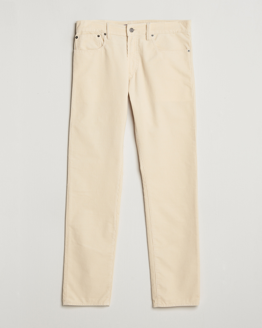 Homme | Pantalons | Ralph Lauren Purple Label | Slim Fit 5-Pocket Corduroy Pants Cream