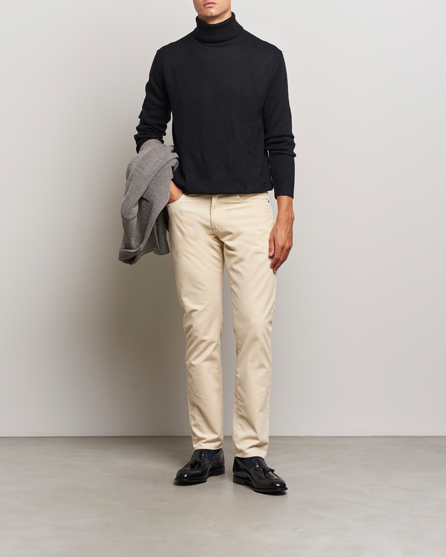 Homme | Pantalons | Ralph Lauren Purple Label | Slim Fit 5-Pocket Corduroy Pants Cream