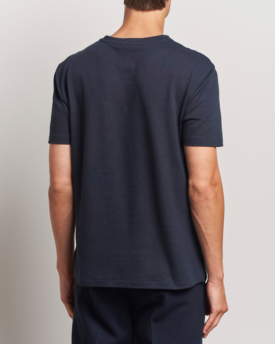 Homme | T-shirts | Ralph Lauren Purple Label | Knitted Pocket T-Shirt Navy