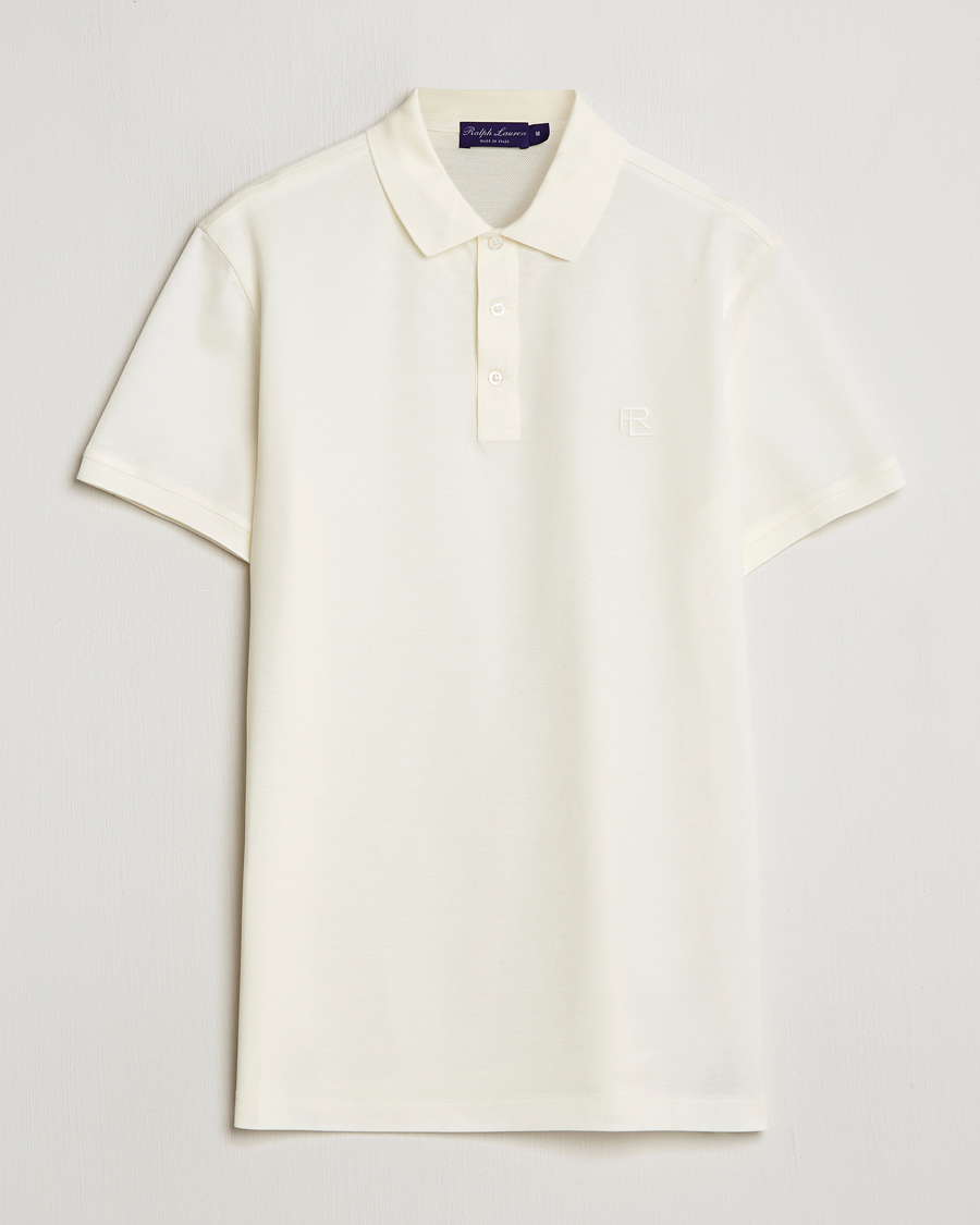 Homme | Polos | Ralph Lauren Purple Label | Monogram Logo Polo Off White