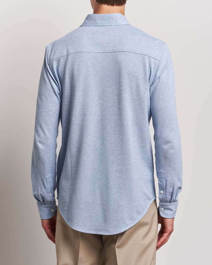 Homme | Chemises | Ralph Lauren Purple Label | Cotton Piquet Shirt Light Blue