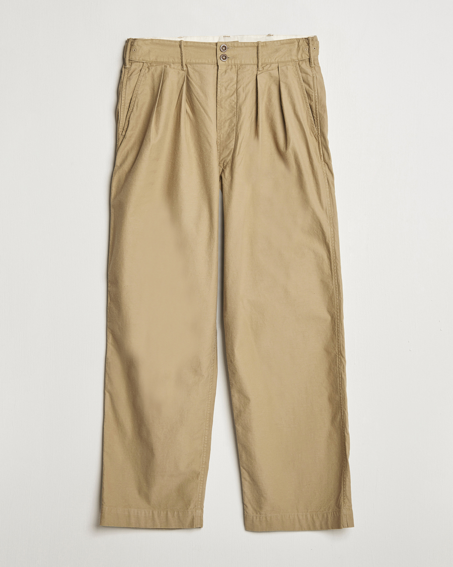 Homme | Pantalons | RRL | Hawkes Pleated Chinos Khaki