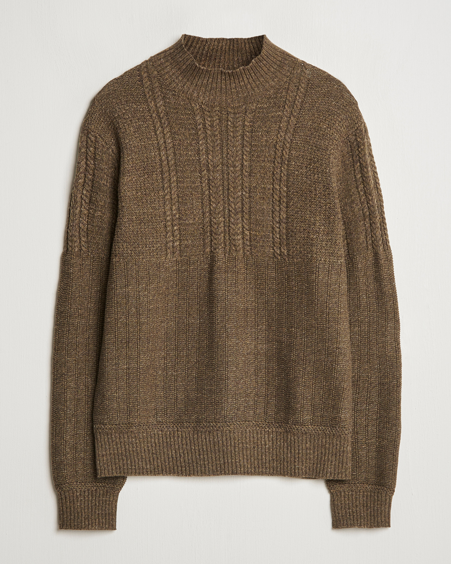 Homme | Pulls Et Tricots | RRL | Mock Neck Pullover Olive Heather