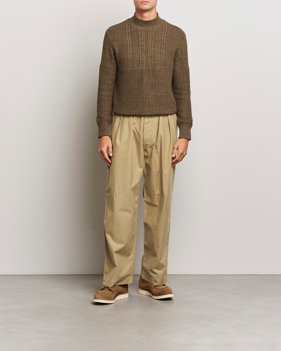 Homme | Pulls Et Tricots | RRL | Mock Neck Pullover Olive Heather
