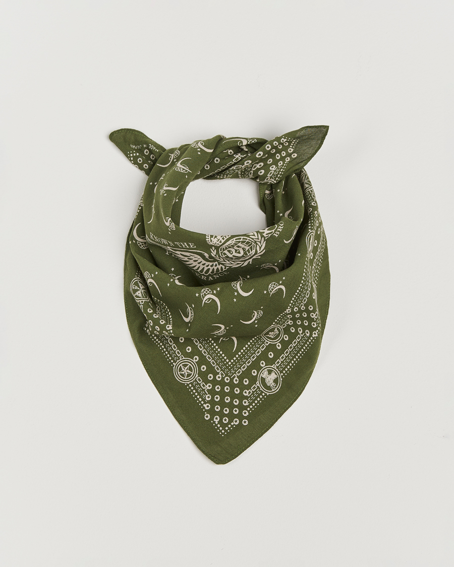 Homme | RRL Flight Bandana Olive/Cream | RRL | Flight Bandana Olive/Cream