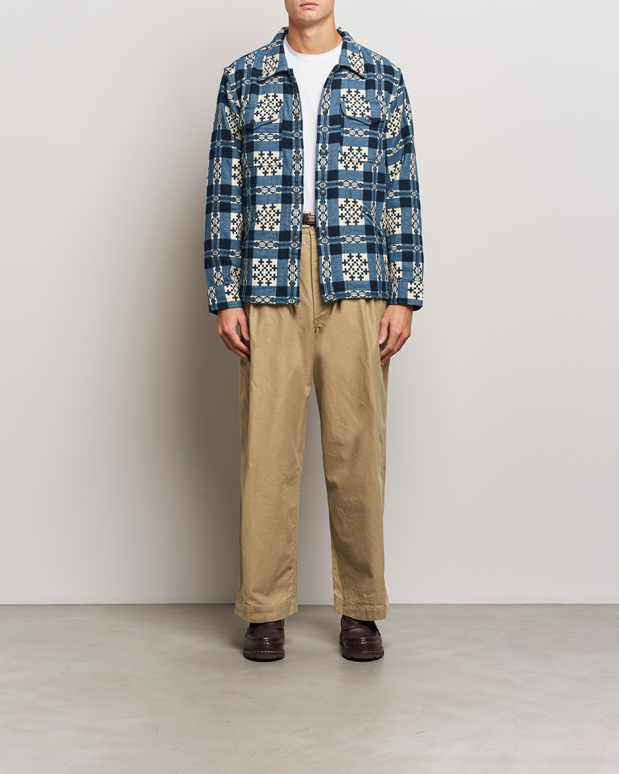 Homme | Chemises | RRL | Brown Bear Plaid Shirt Cream/Navy