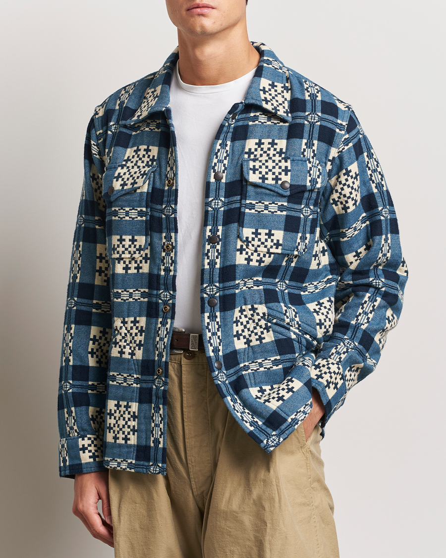 Homme | Chemises | RRL | Brown Bear Plaid Shirt Cream/Navy