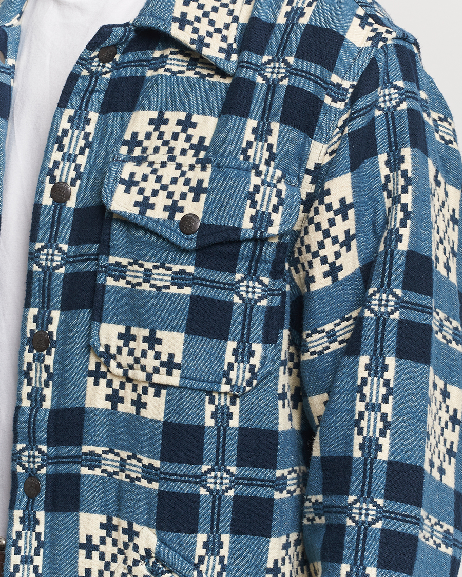 Homme | Chemises | RRL | Brown Bear Plaid Shirt Cream/Navy