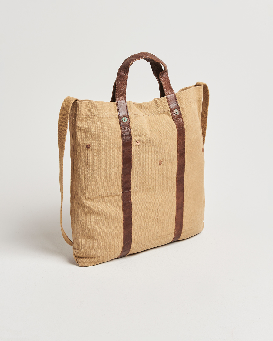 Homme | RRL Harley Canvas Tote Bag Khaki | RRL | Harley Canvas Tote Bag Khaki