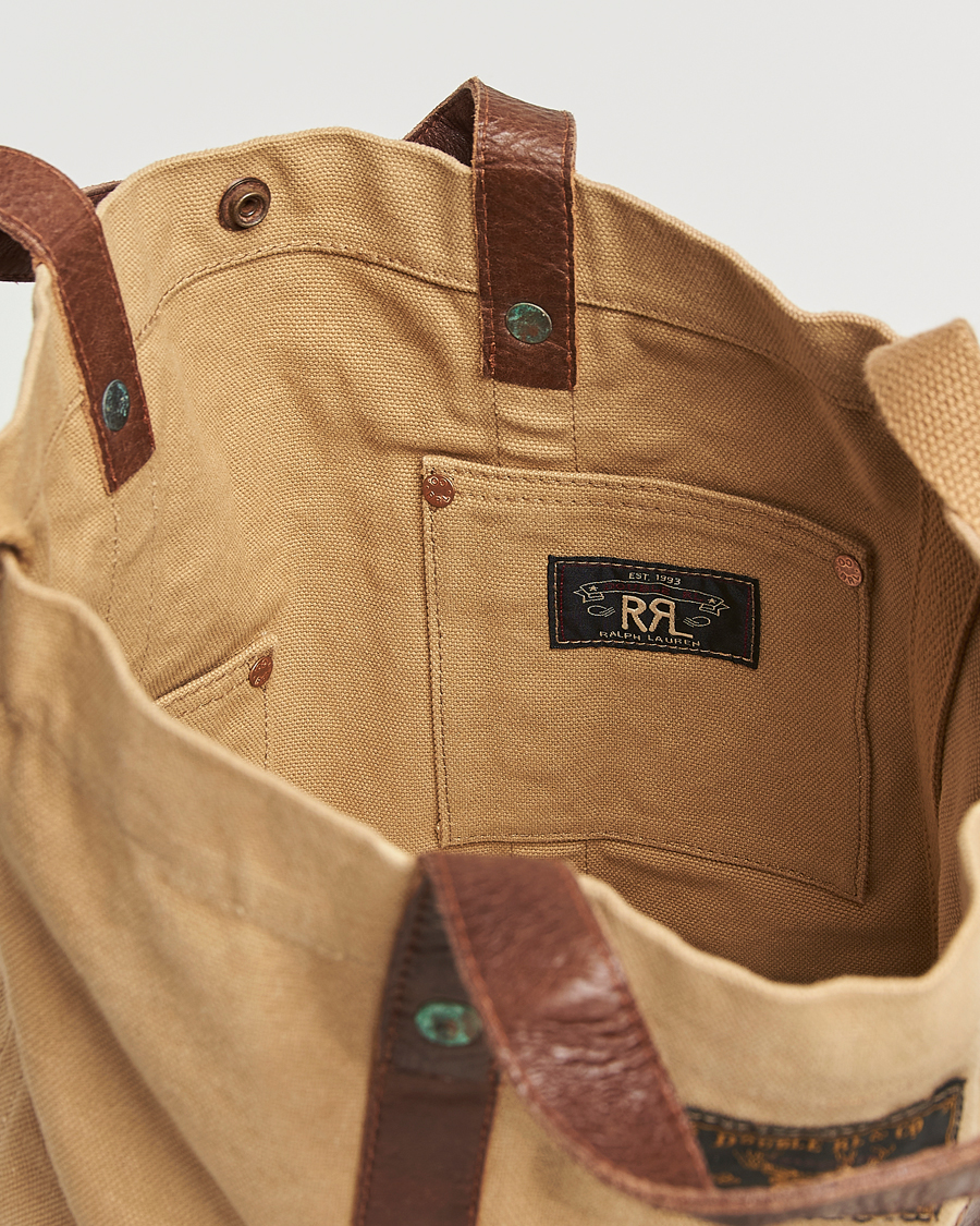 Homme | RRL Harley Canvas Tote Bag Khaki | RRL | Harley Canvas Tote Bag Khaki