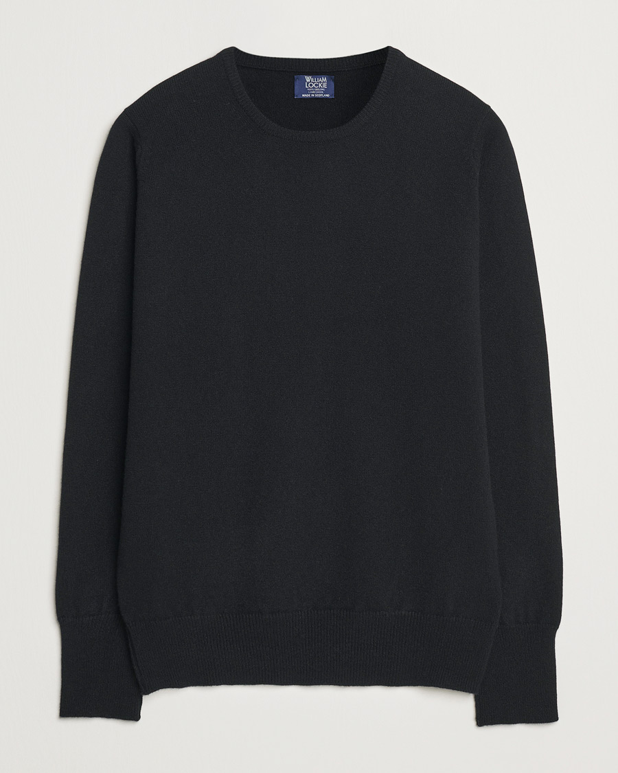 Homme | Pulls Et Tricots | William Lockie | Rob Lambswool Crewneck Black