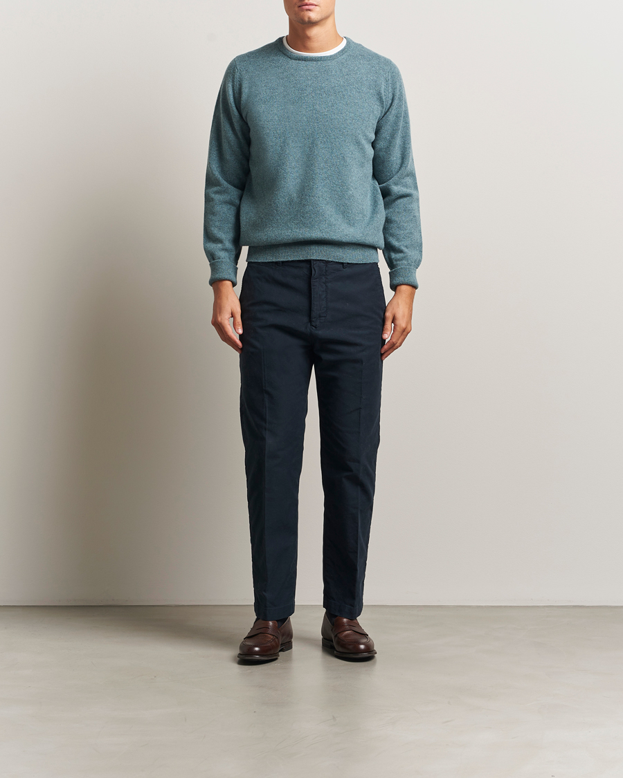 Homme | Pulls Et Tricots | William Lockie | Rob Lambswool Crewneck Caspian