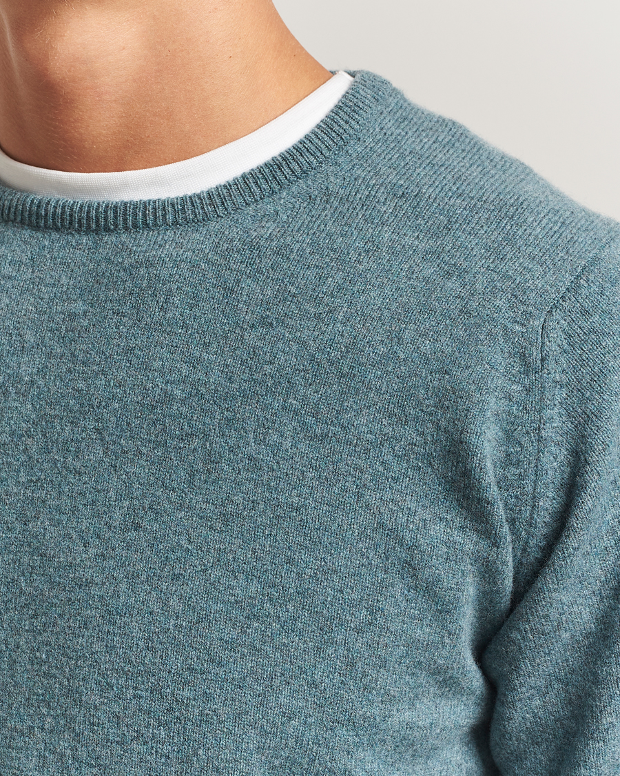 Homme | Pulls Et Tricots | William Lockie | Rob Lambswool Crewneck Caspian