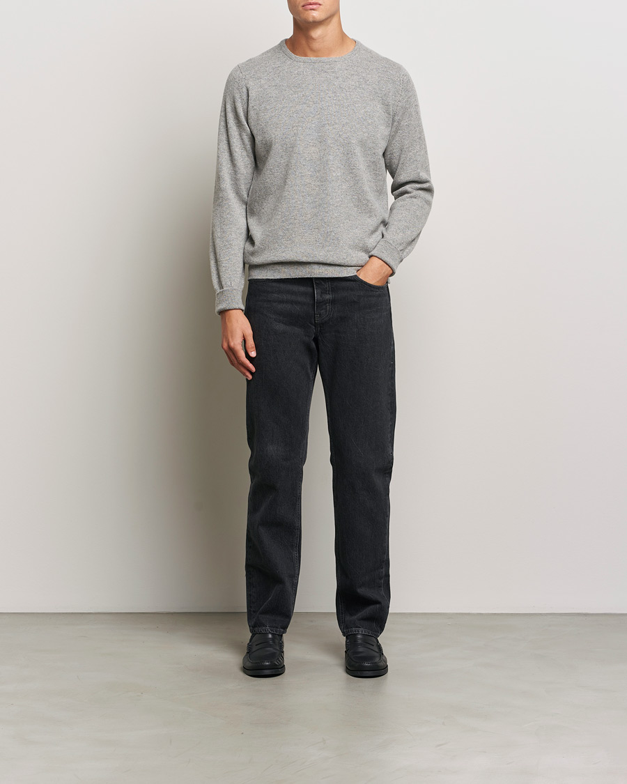 Homme | Pulls Et Tricots | William Lockie | Rob Lambswool Crewneck Flannel