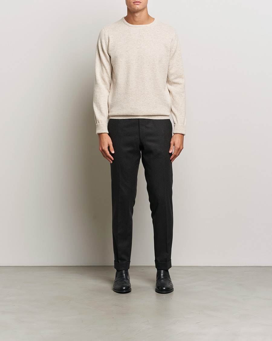 Homme | Pulls Et Tricots | William Lockie | Rob Lambswool Crewneck Linen