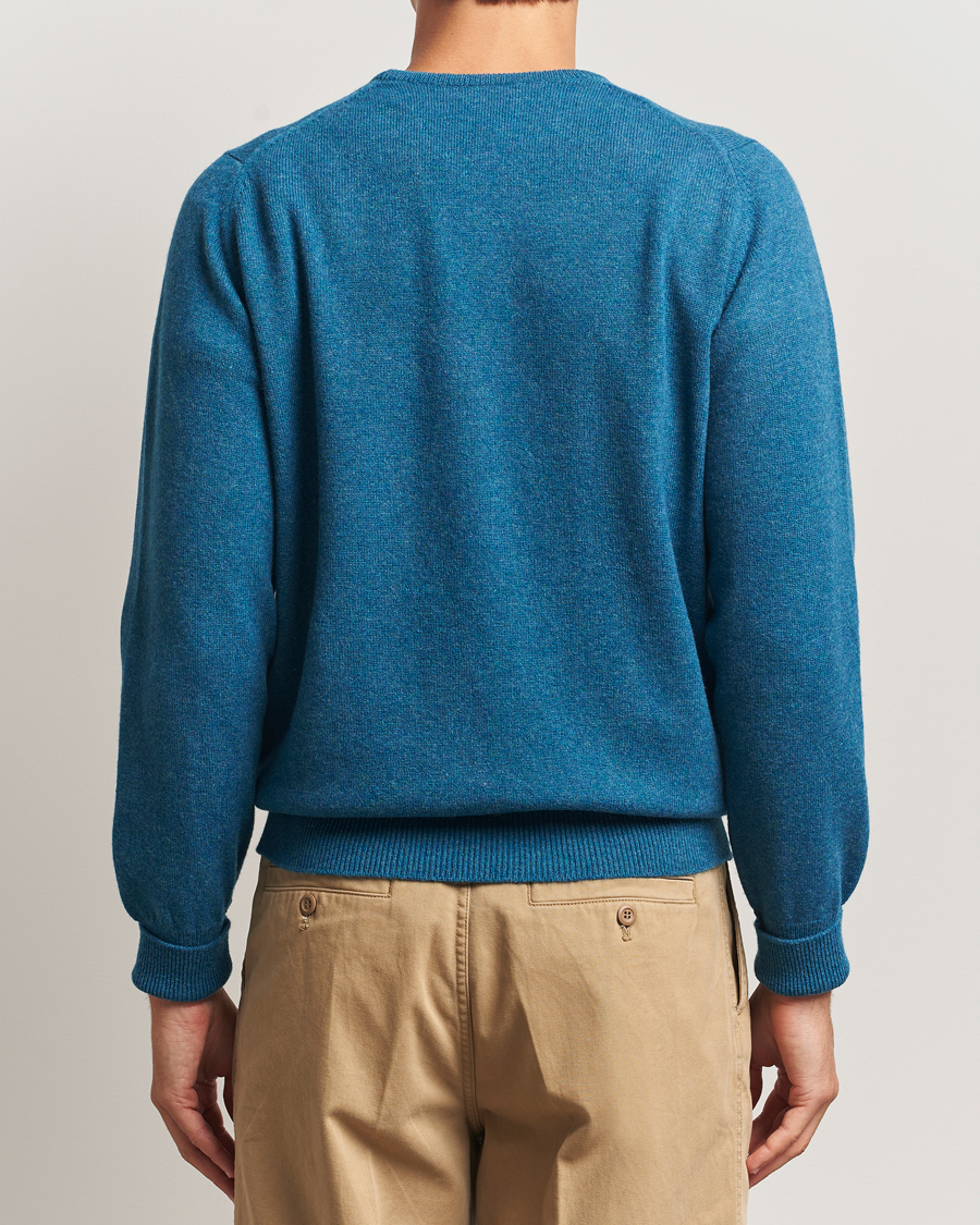 Homme | Pulls Et Tricots | William Lockie | Rob Lambswool Crewneck Mallard