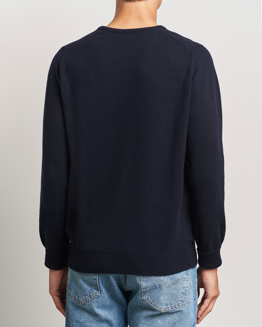 Homme | Pulls Et Tricots | William Lockie | Rob Lambswool Crewneck Navy