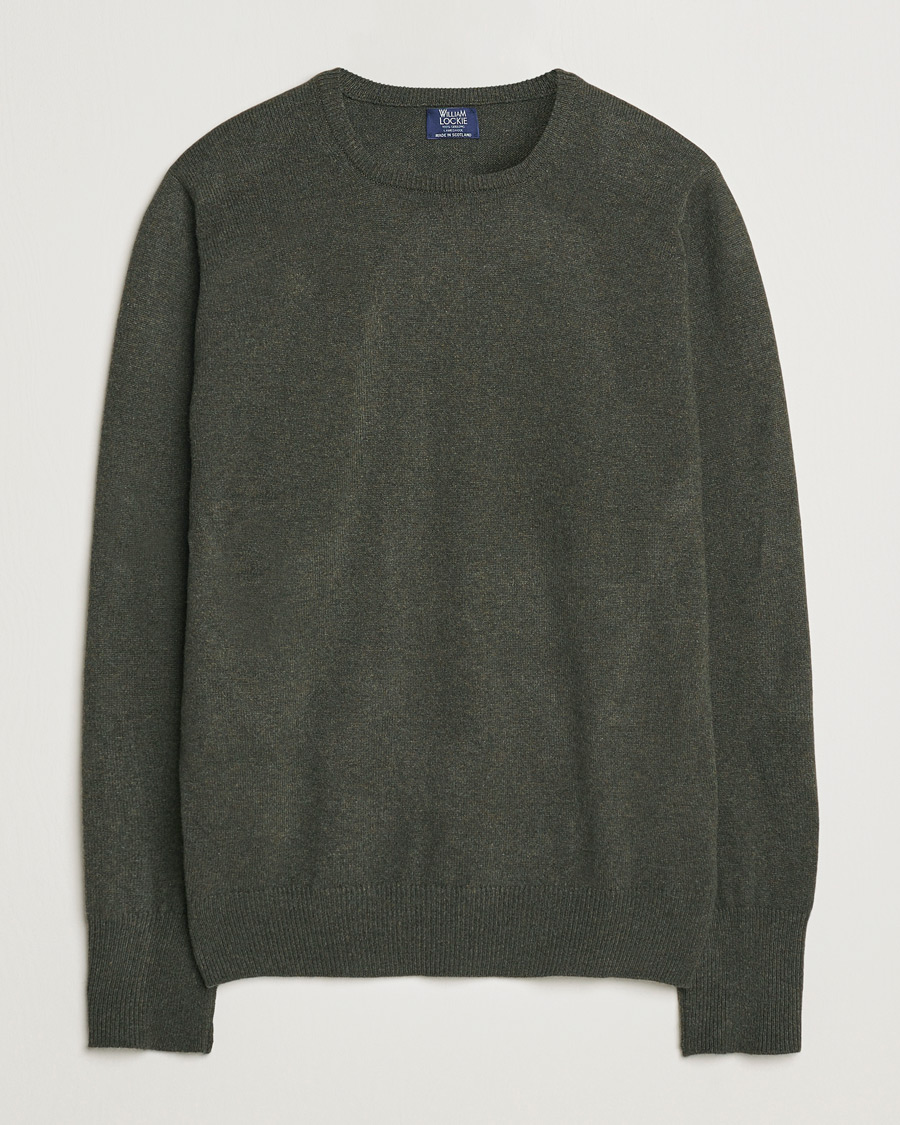Homme | Pulls Et Tricots | William Lockie | Rob Lambswool Crewneck Seaweed