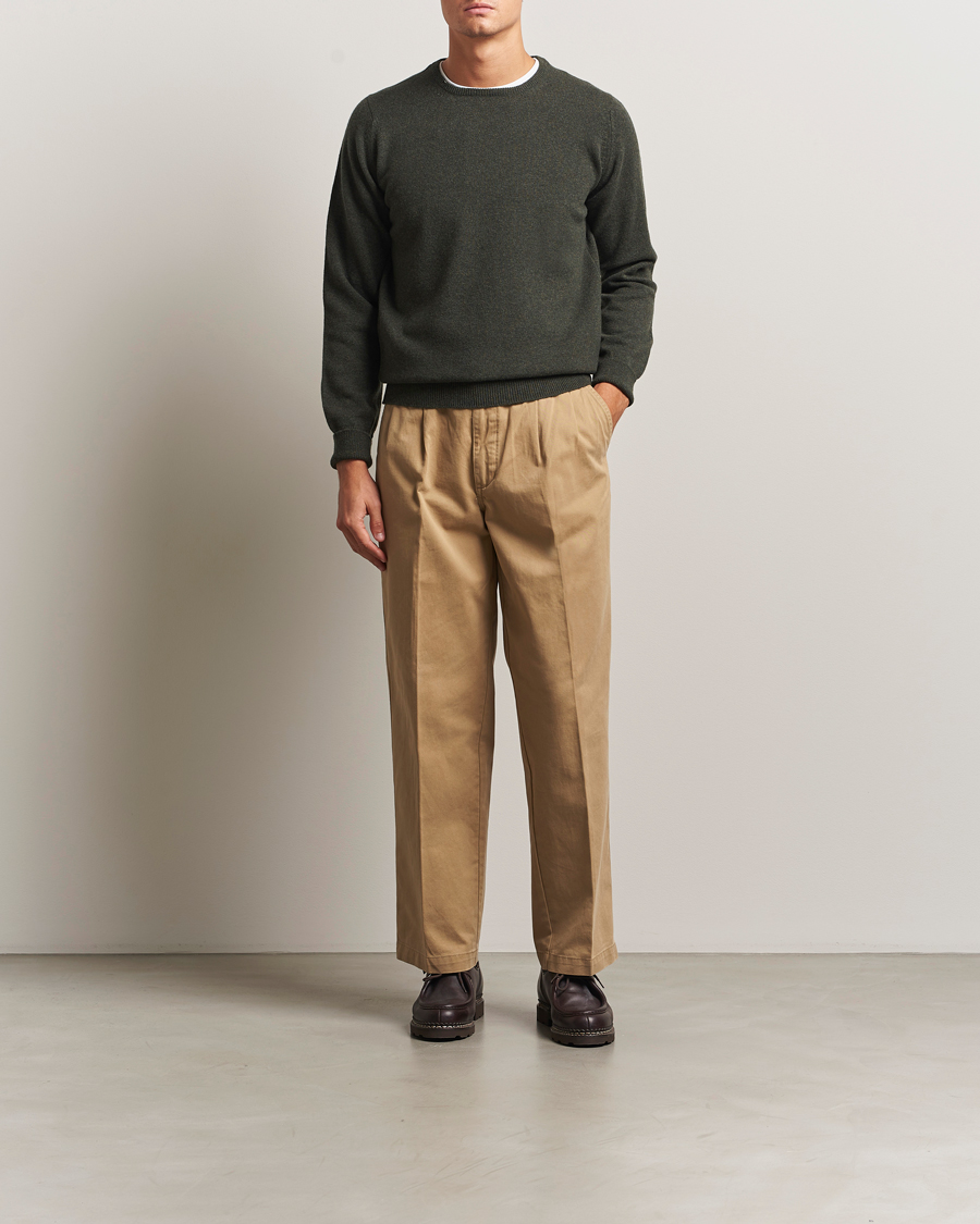 Homme | Pulls Et Tricots | William Lockie | Rob Lambswool Crewneck Seaweed