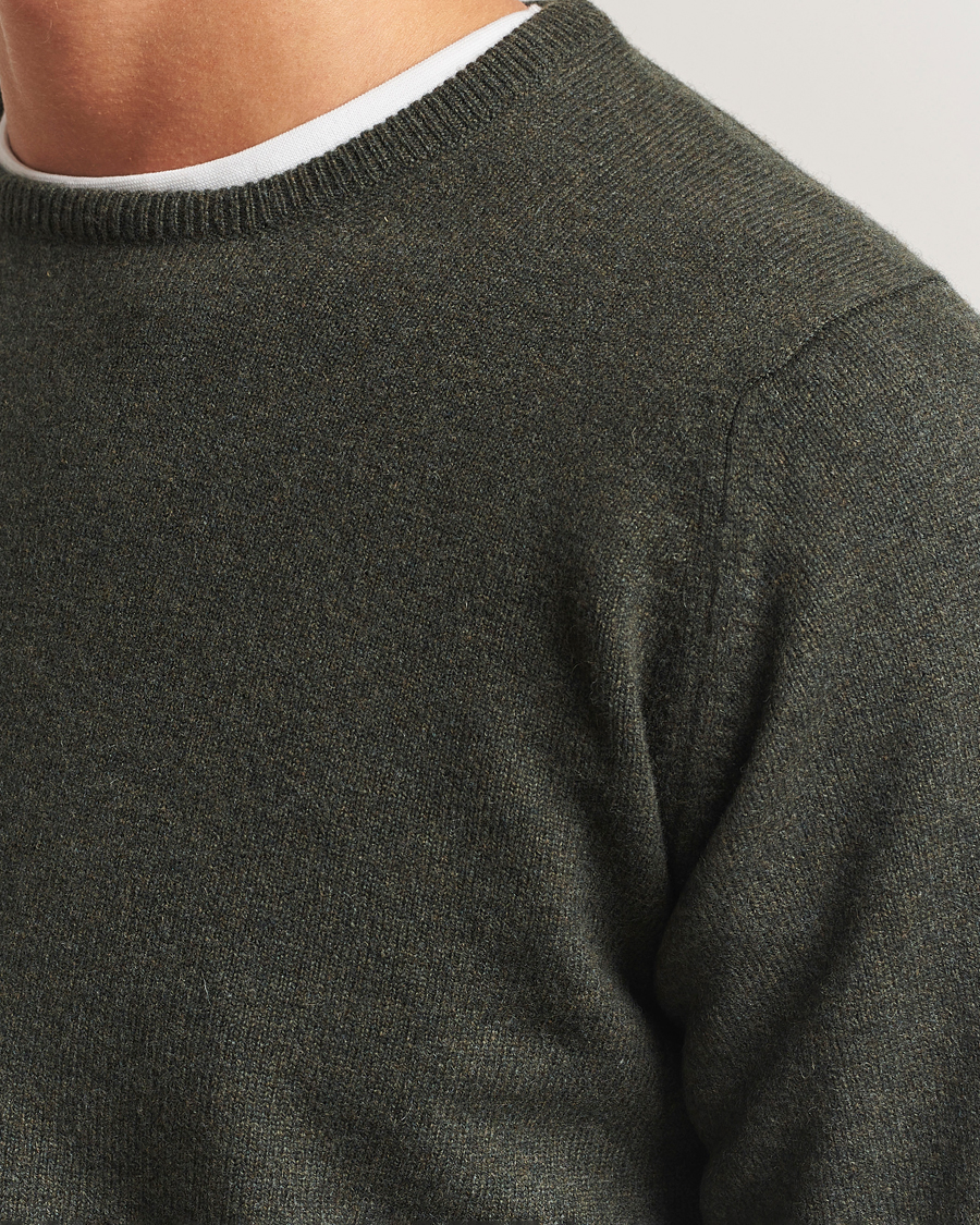 Homme | Pulls Et Tricots | William Lockie | Rob Lambswool Crewneck Seaweed