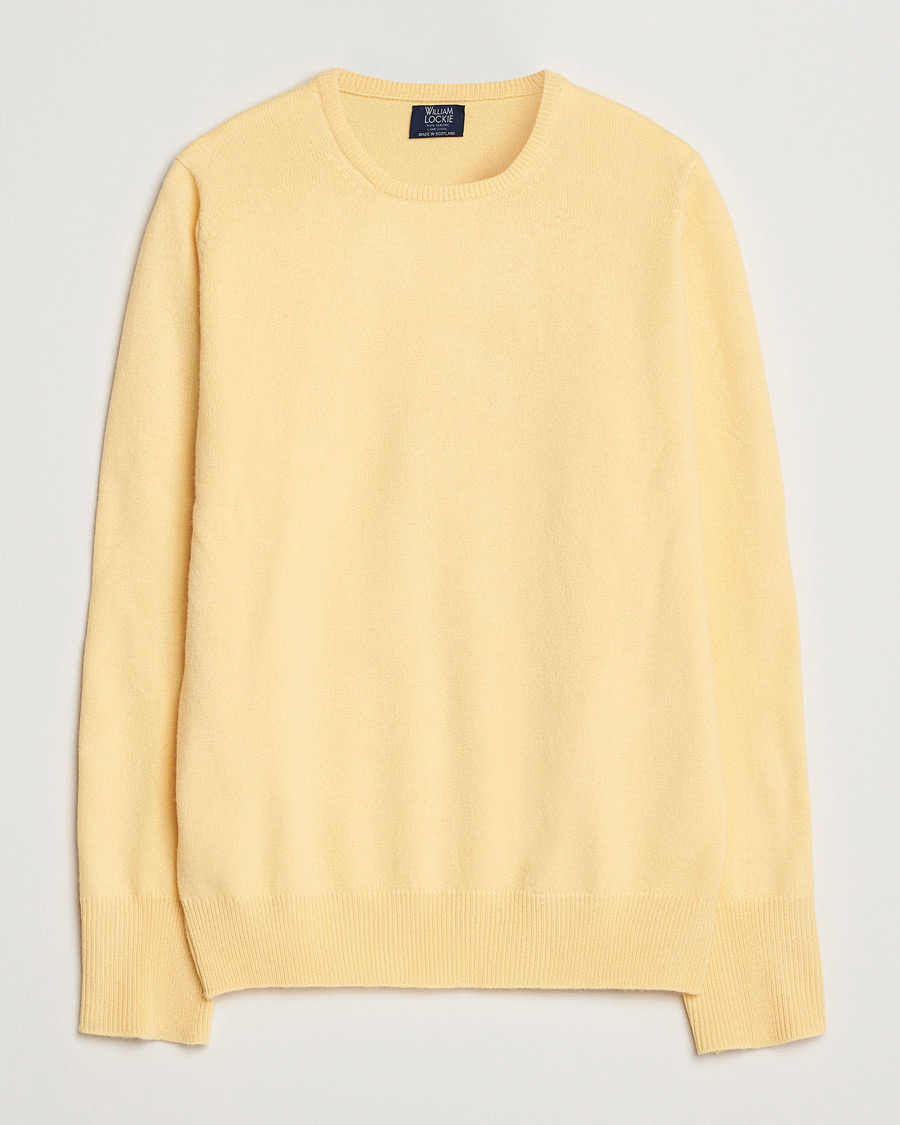 Homme | Pulls Et Tricots | William Lockie | Rob Lambswool Crewneck Solar