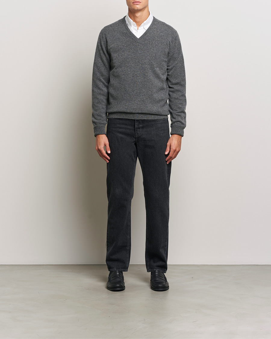 Homme | Pulls Et Tricots | William Lockie | Rob Lambswool V-Neck Cliff