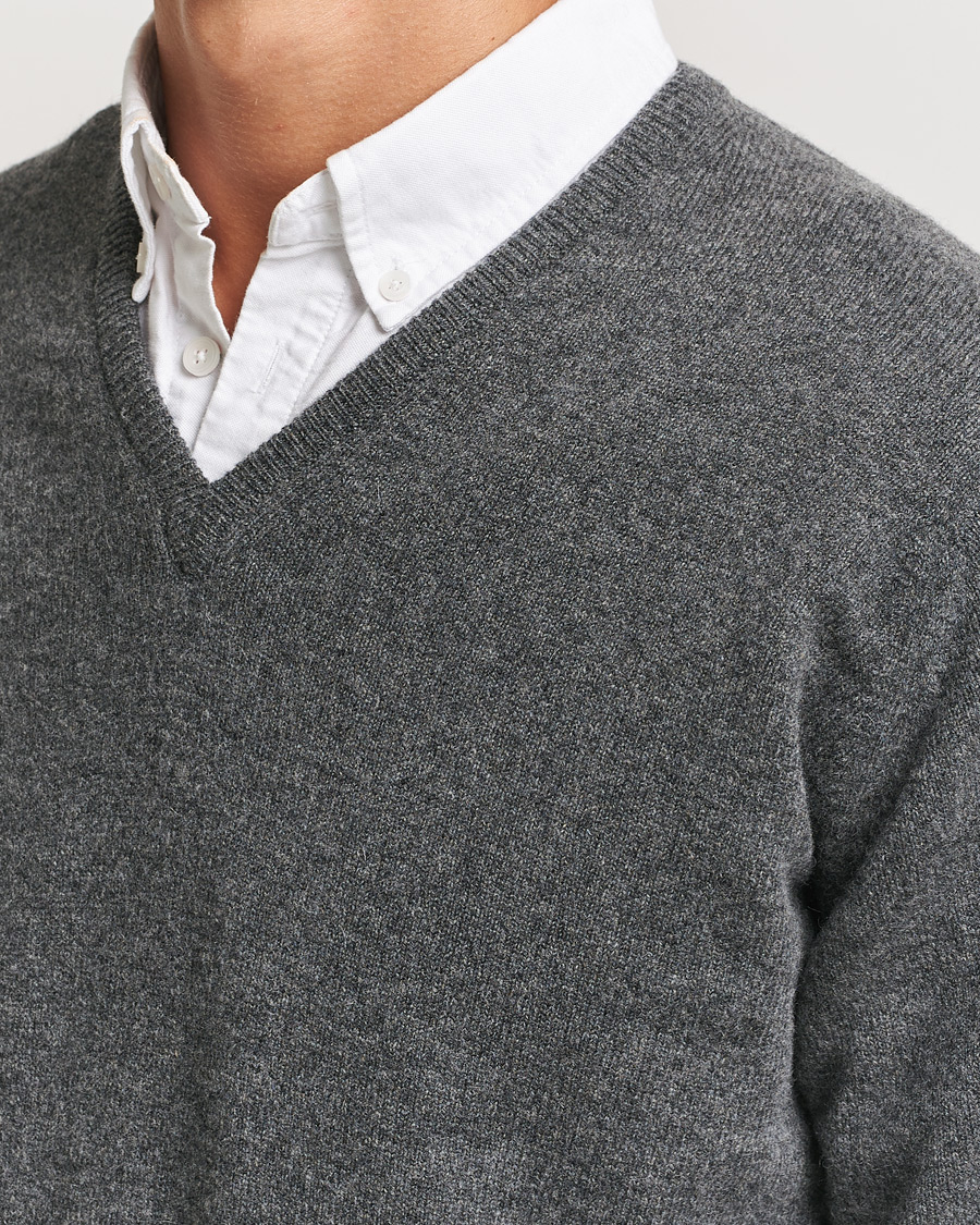Homme | Pulls Et Tricots | William Lockie | Rob Lambswool V-Neck Cliff