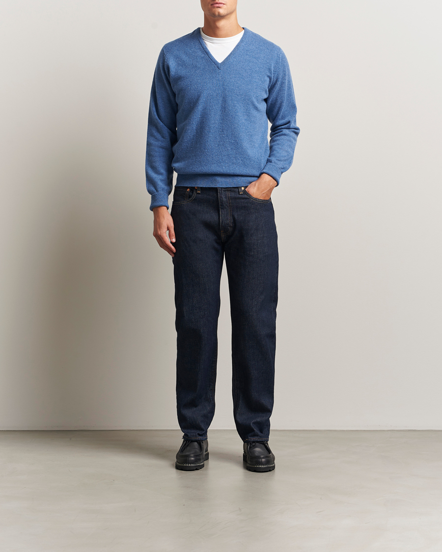 Homme | Pulls Et Tricots | William Lockie | Rob Lambswool V-Neck Clyde