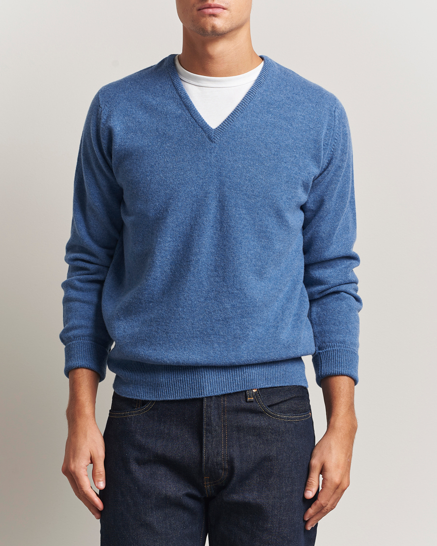 Homme | Pulls Et Tricots | William Lockie | Rob Lambswool V-Neck Clyde