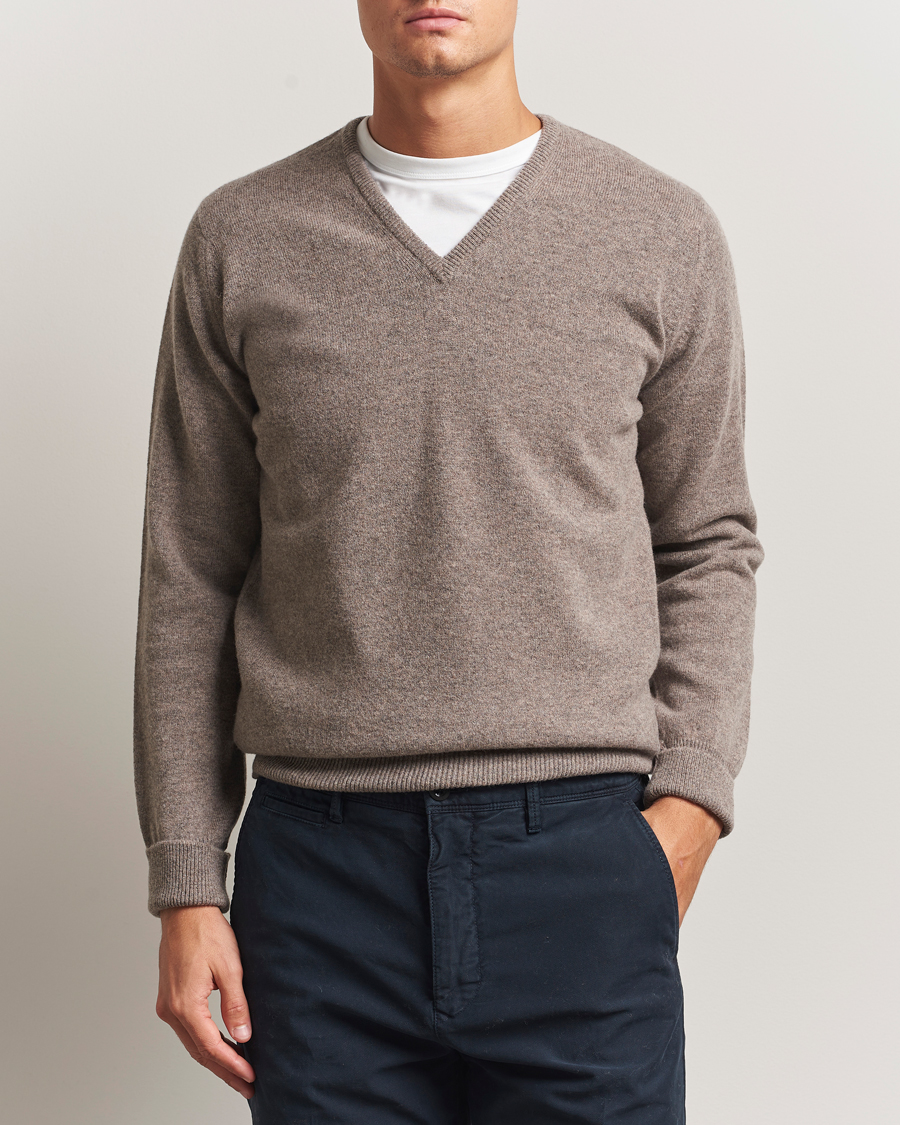 Homme | Pulls Et Tricots | William Lockie | Rob Lambswool V-Neck Vole