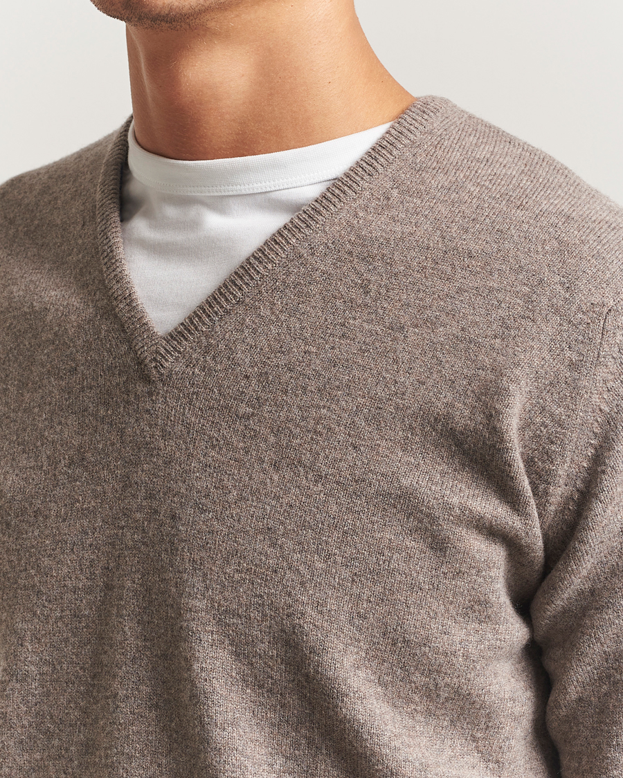 Homme | Pulls Et Tricots | William Lockie | Rob Lambswool V-Neck Vole