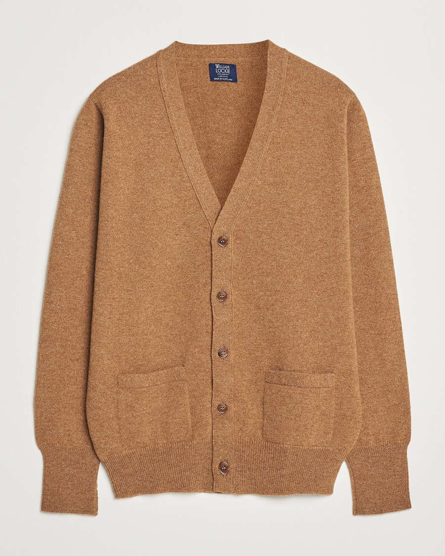 Homme | Pulls Et Tricots | William Lockie | Rob Lambswool Cardigan Driftwood