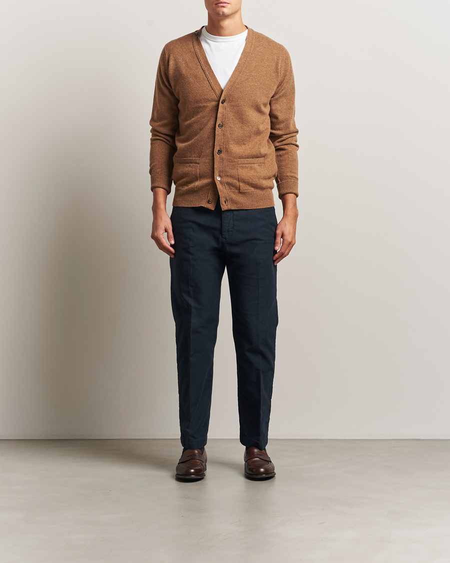 Homme | Pulls Et Tricots | William Lockie | Rob Lambswool Cardigan Driftwood