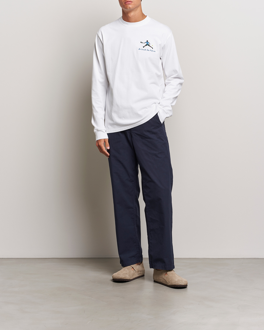 Homme | T-shirts | Palmes | Societa Long Sleeve T-Shirt White