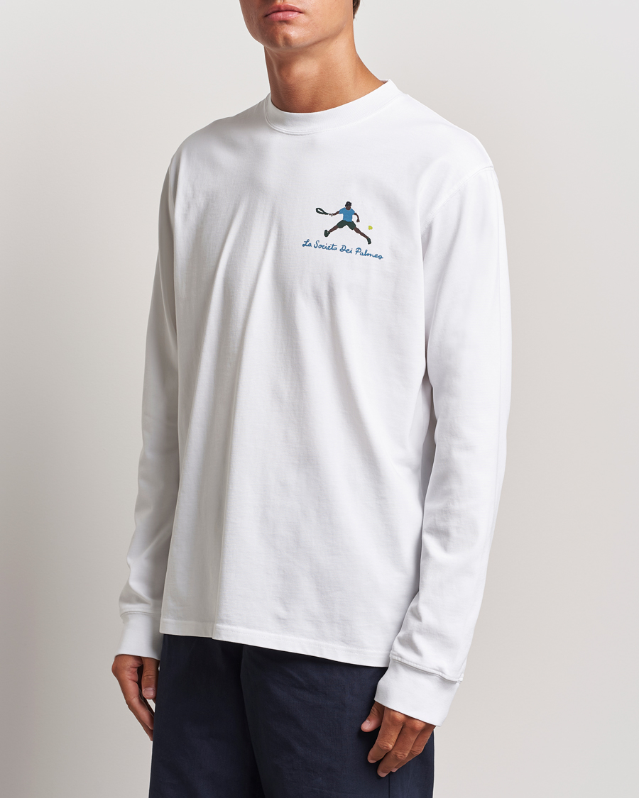 Homme | T-shirts | Palmes | Societa Long Sleeve T-Shirt White