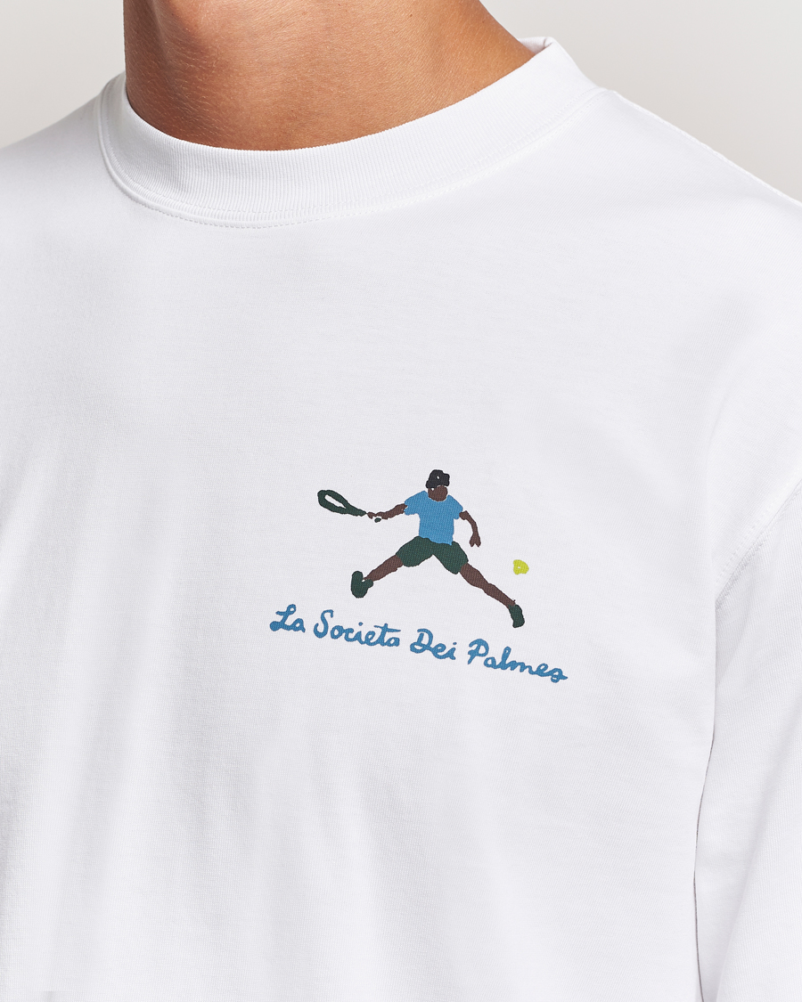 Homme | T-shirts | Palmes | Societa Long Sleeve T-Shirt White
