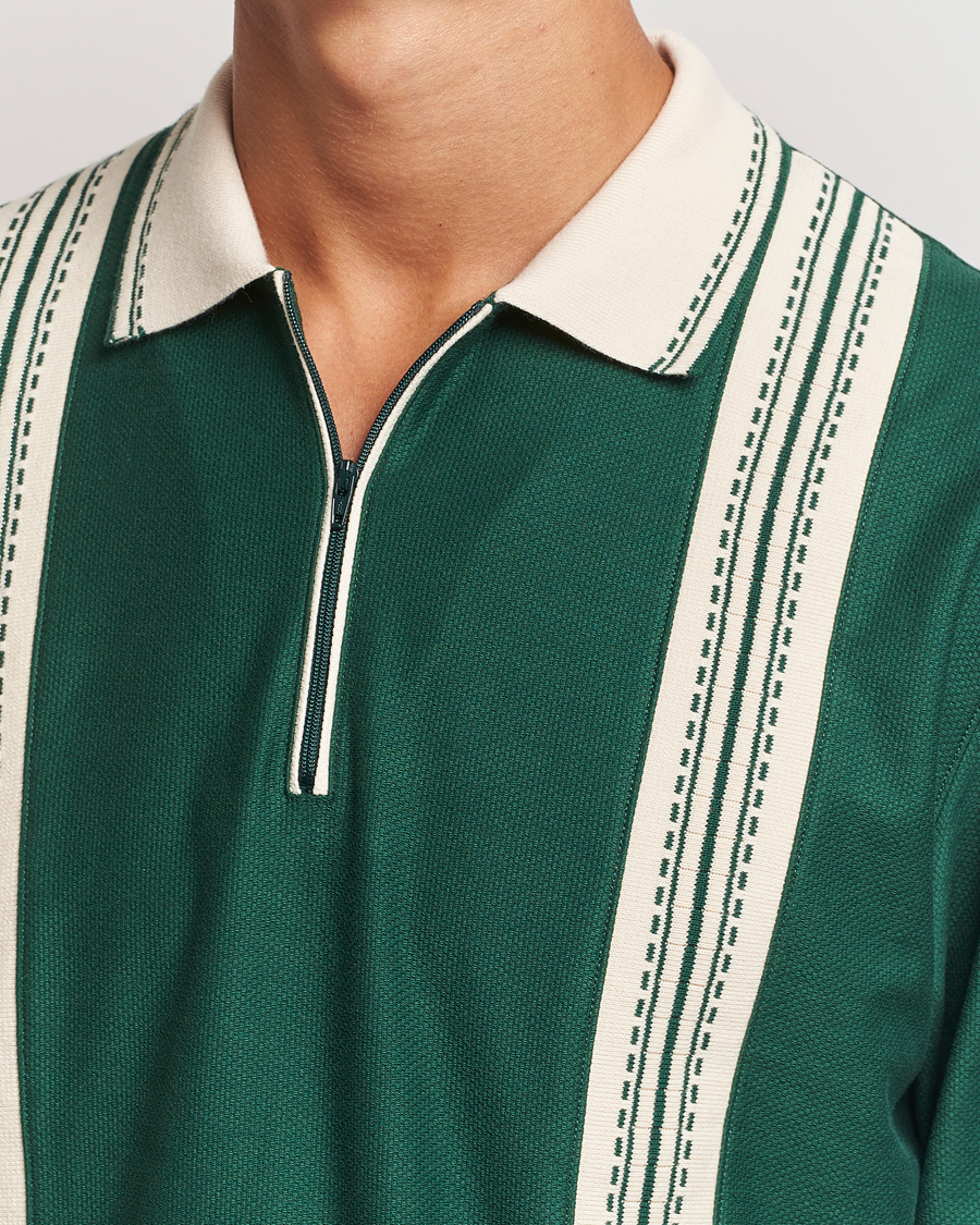 Homme | Pulls Et Tricots | Palmes | Rio Long Sleeve Zip Polo Dark Green