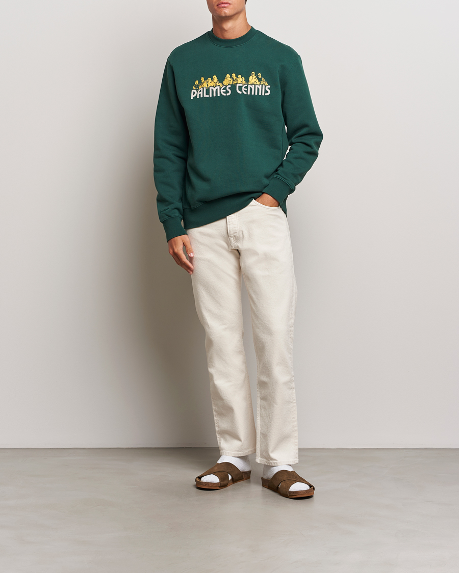Homme | Pulls Et Tricots | Palmes | Entou Crewneck Sweatshirt Dark Green