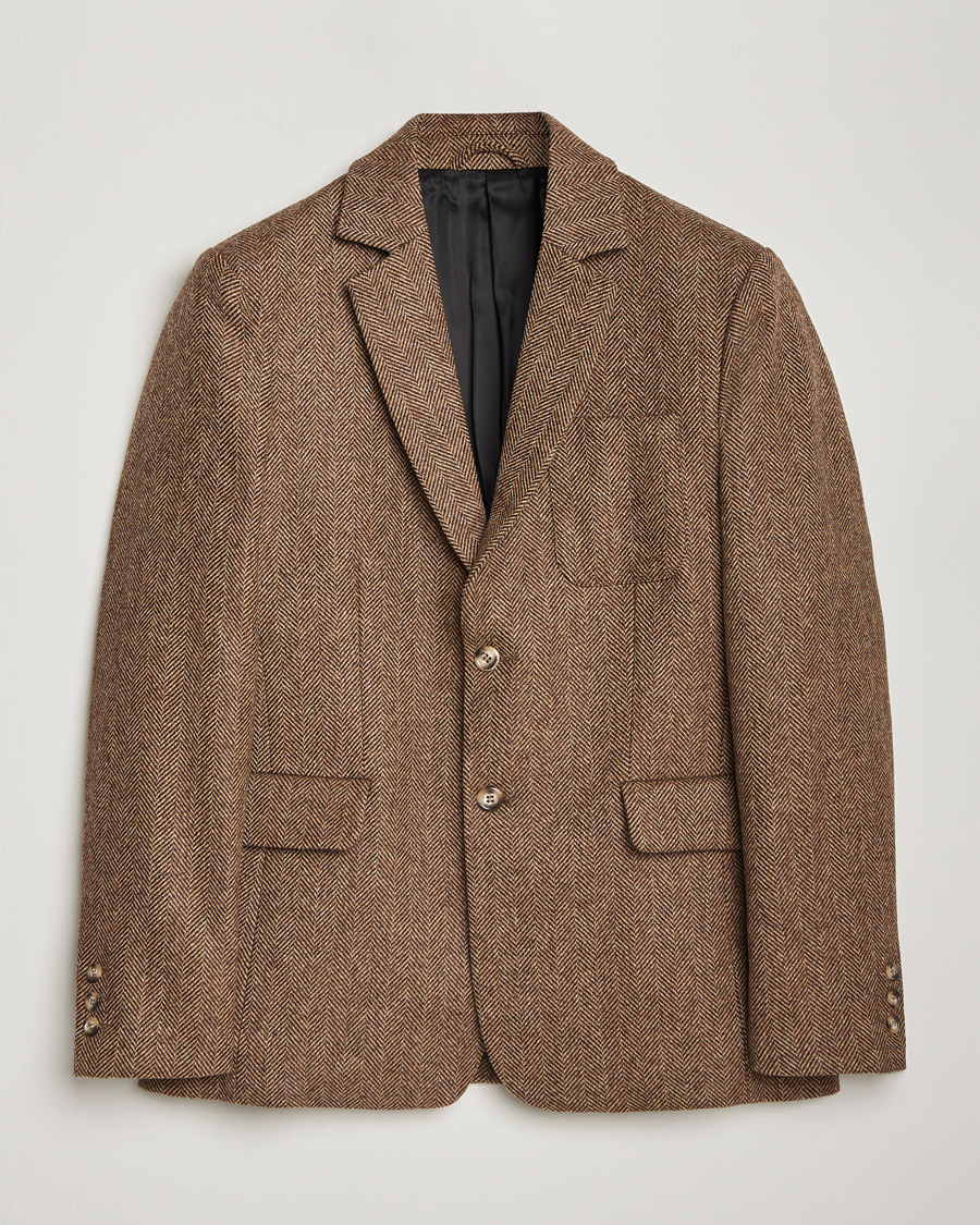 Homme | Blazers | Palmes | Blaze Herringbone Wool Sport Coat Brown