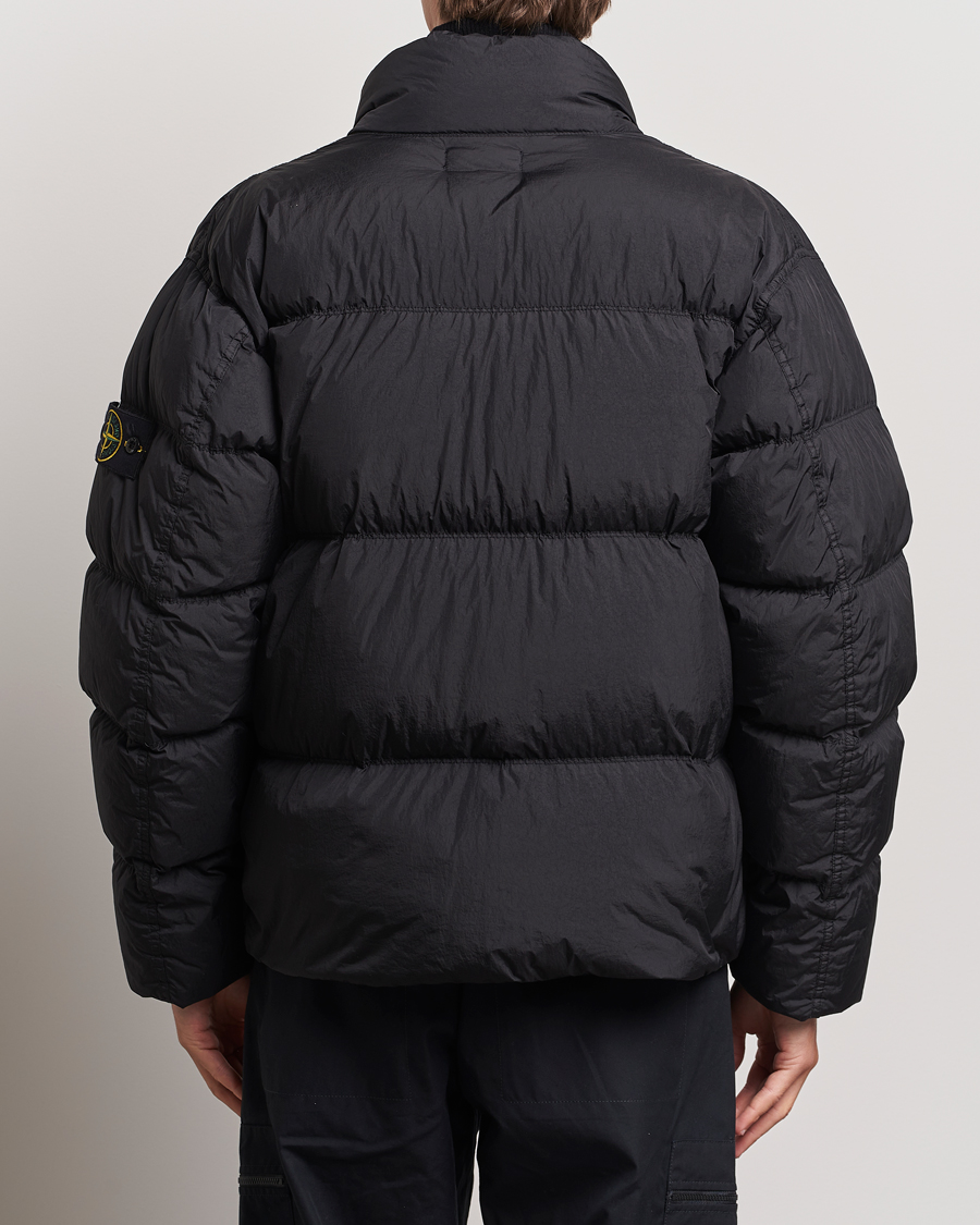 Homme | Manteaux Et Vestes | Stone Island | Garment Dyed Recycled Nylon Down Jacket Black