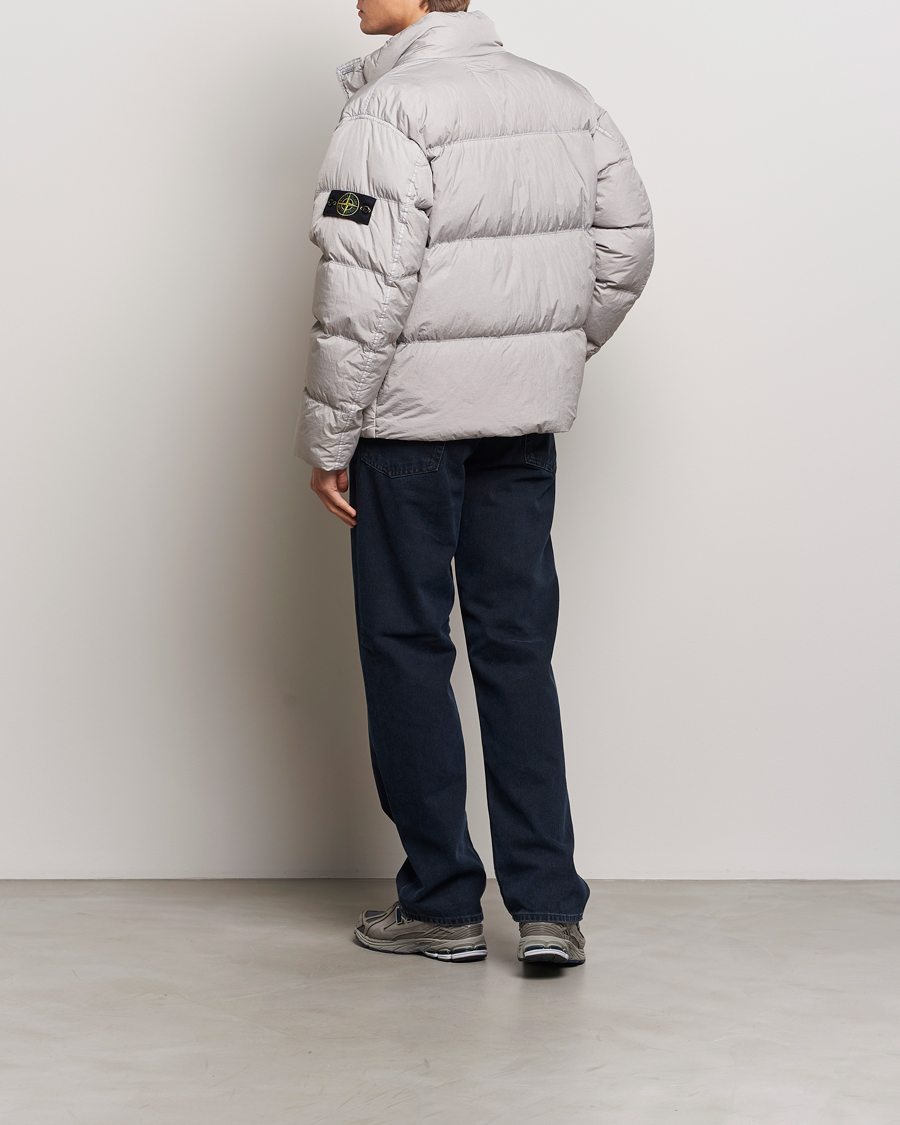 Homme | Manteaux Et Vestes | Stone Island | Garment Dyed Recycled Nylon Down Jacket Grey