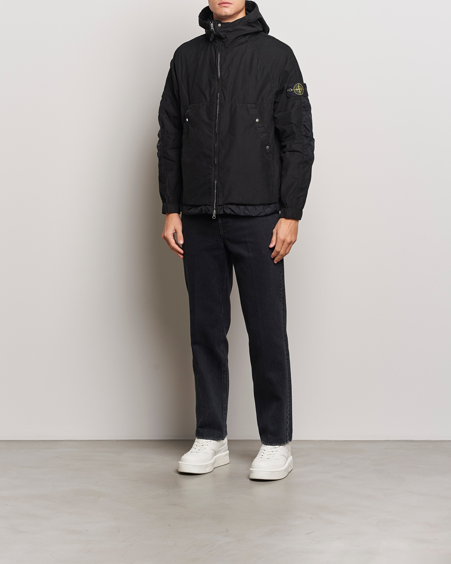 Homme | Manteaux Et Vestes | Stone Island | Hooded Lightweight Tela Jacket Black
