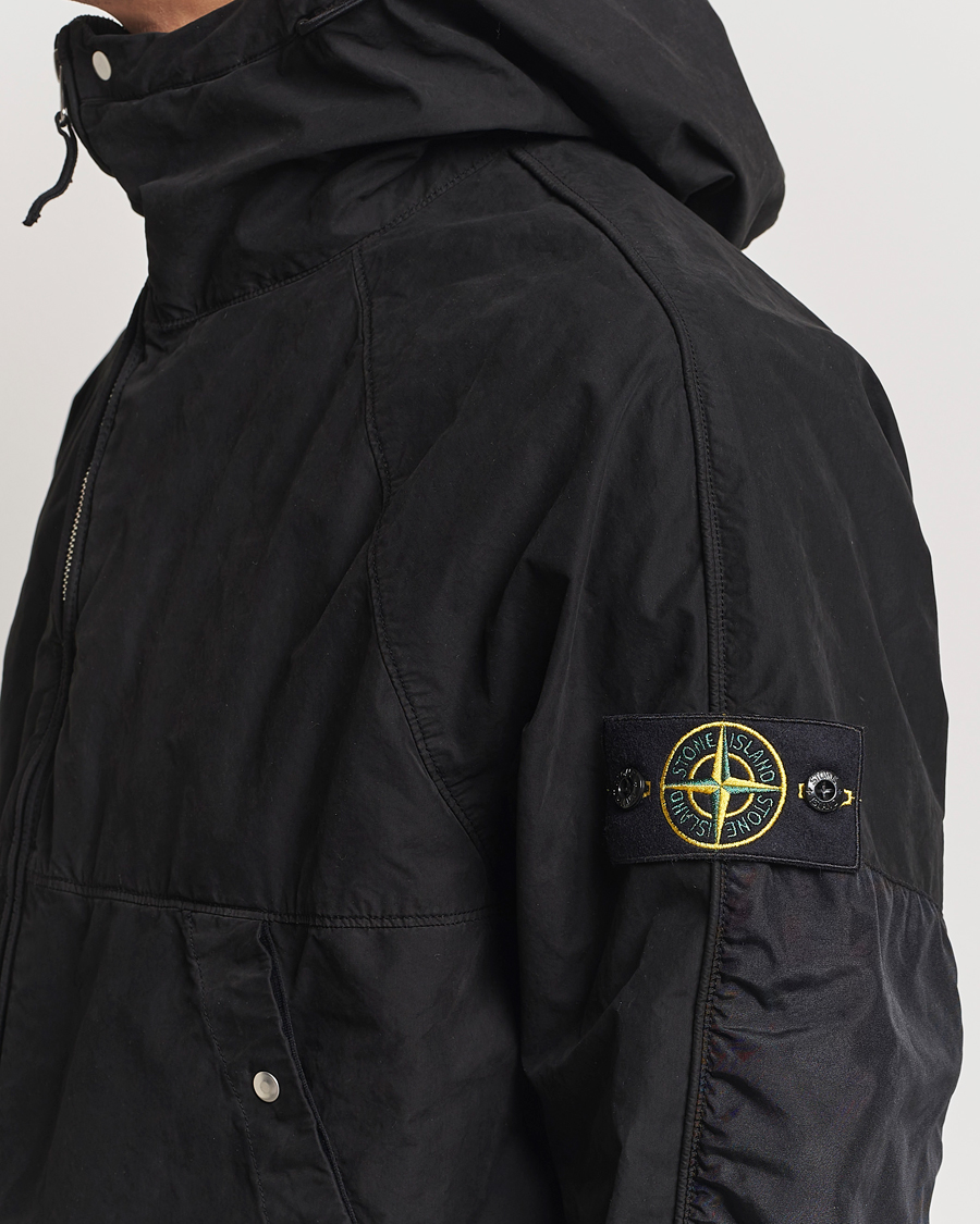 Homme | Manteaux Et Vestes | Stone Island | Hooded Lightweight Tela Jacket Black