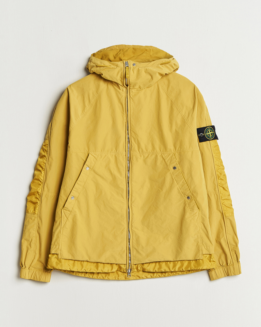 Homme | Manteaux Et Vestes | Stone Island | Hooded Lightweight Tela Jacket Mustard