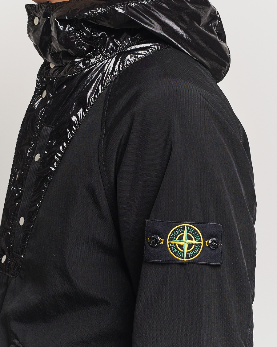 Homme | Manteaux Et Vestes | Stone Island | Opaque Nylon Twill Garment Dyed Jacket Black