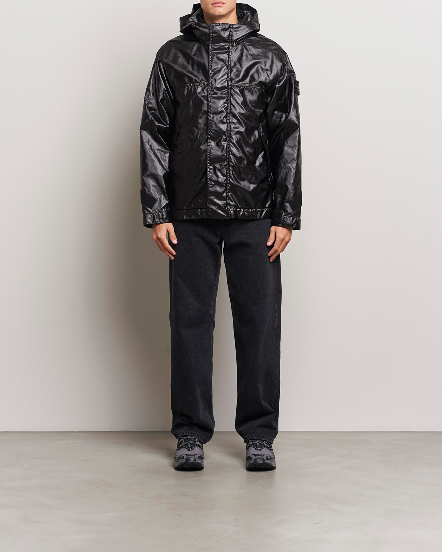 Homme | Manteaux Et Vestes | Stone Island | Glass Cover-TC Garment Dyed Detach Vest Jacket Black